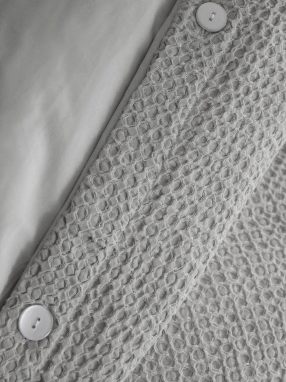 Quince Organic Luxe Honeycomb Duvet Cover Set (includes shams) - King / Cal King - Picture 8 of 8